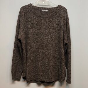 Pink Clover Cozy Brown flecked heathered Sweater Women's 3x Stitch Fix Plus Size